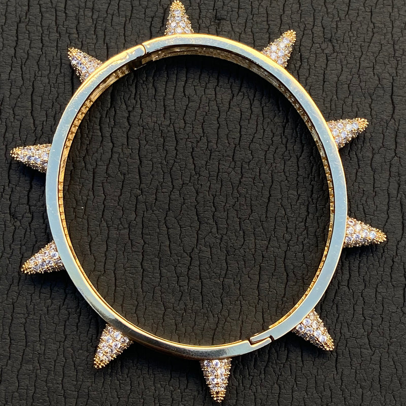 Layerd Spike Bracelet Gold