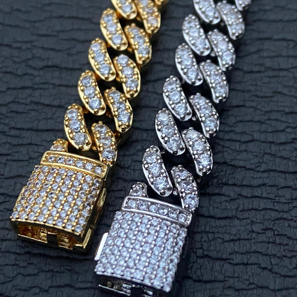 Cuban Link White Gold  Bracelet