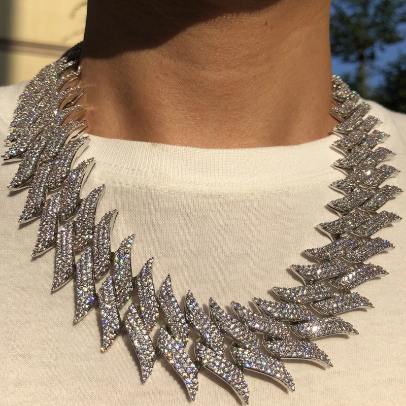 Iced Barb Wired necklace