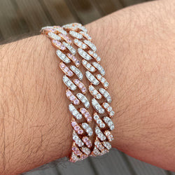 Cuban Link Rose Bracelet