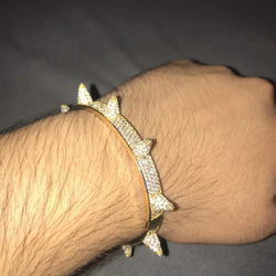 Layerd Spike Bracelet Gold