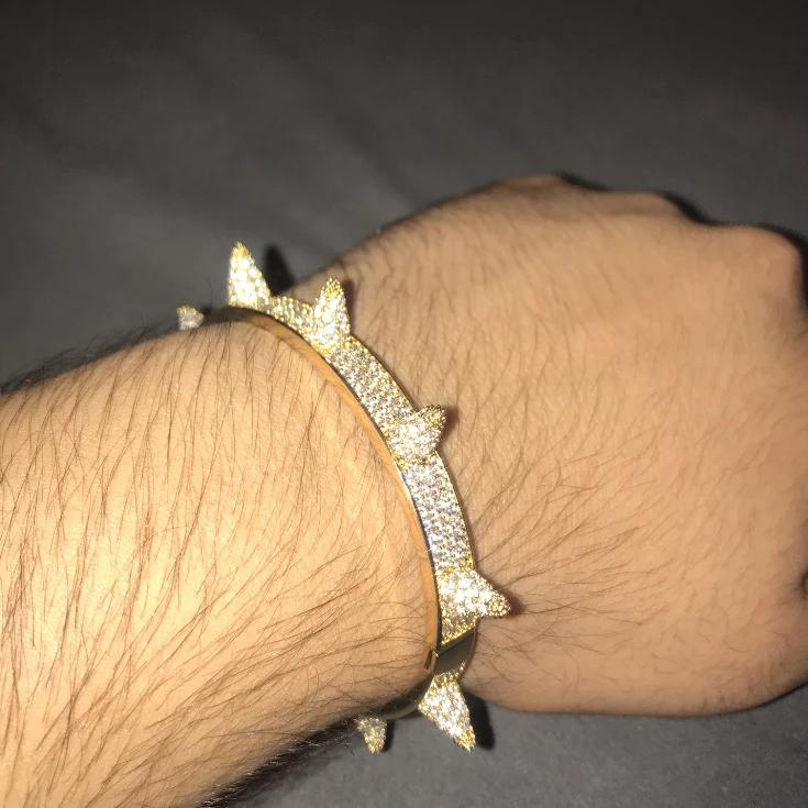 Layerd Spike Bracelet Gold